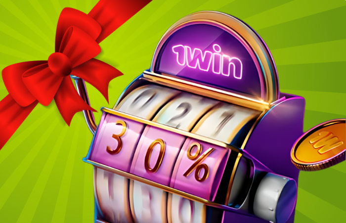 Cashback on casino up to 30% 1win